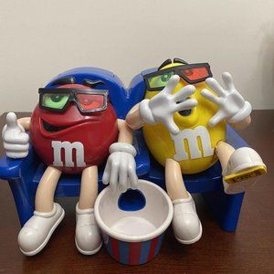 M&M Candy Dispenser "At the Movies" 3D Movie Theater Seats Admit One Collection